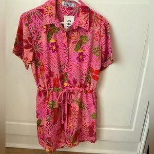 NWT Pink Floral Romper